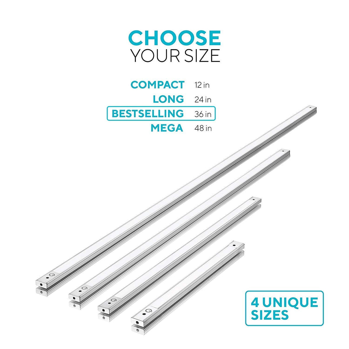 48 inch Under Cabinet Lighting LED Lamps Closet, LED Counter Light with Plug in Hardwired LED Lighting