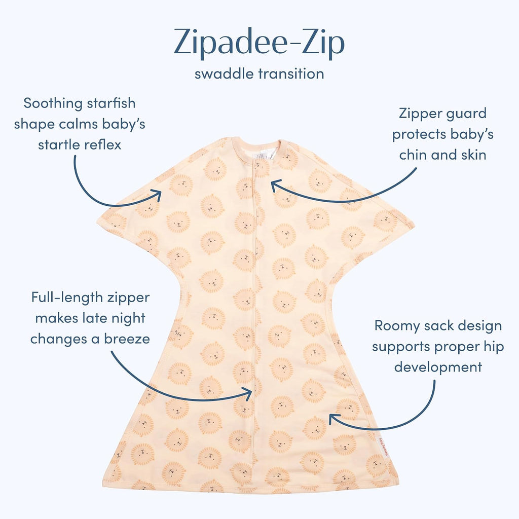 Transition Swaddle - Cozy Baby Swaddle Blanket with Zipper Convenience - Roomy Wearable Blanket for Easy