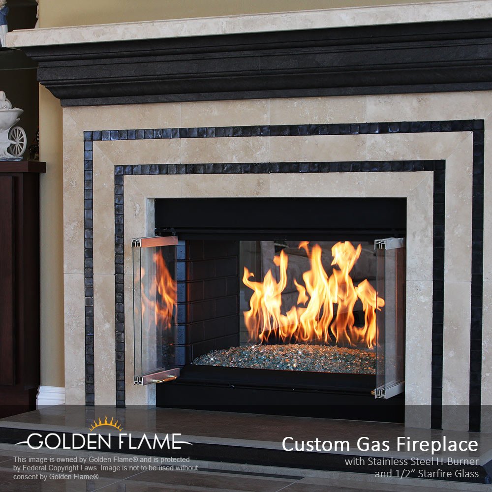 18 x 6 in H-Burner, Natural Gas Fireplace & Fire Pit, 304 Stainless Steel, Machine-Drilled Ports, Whistle-Free