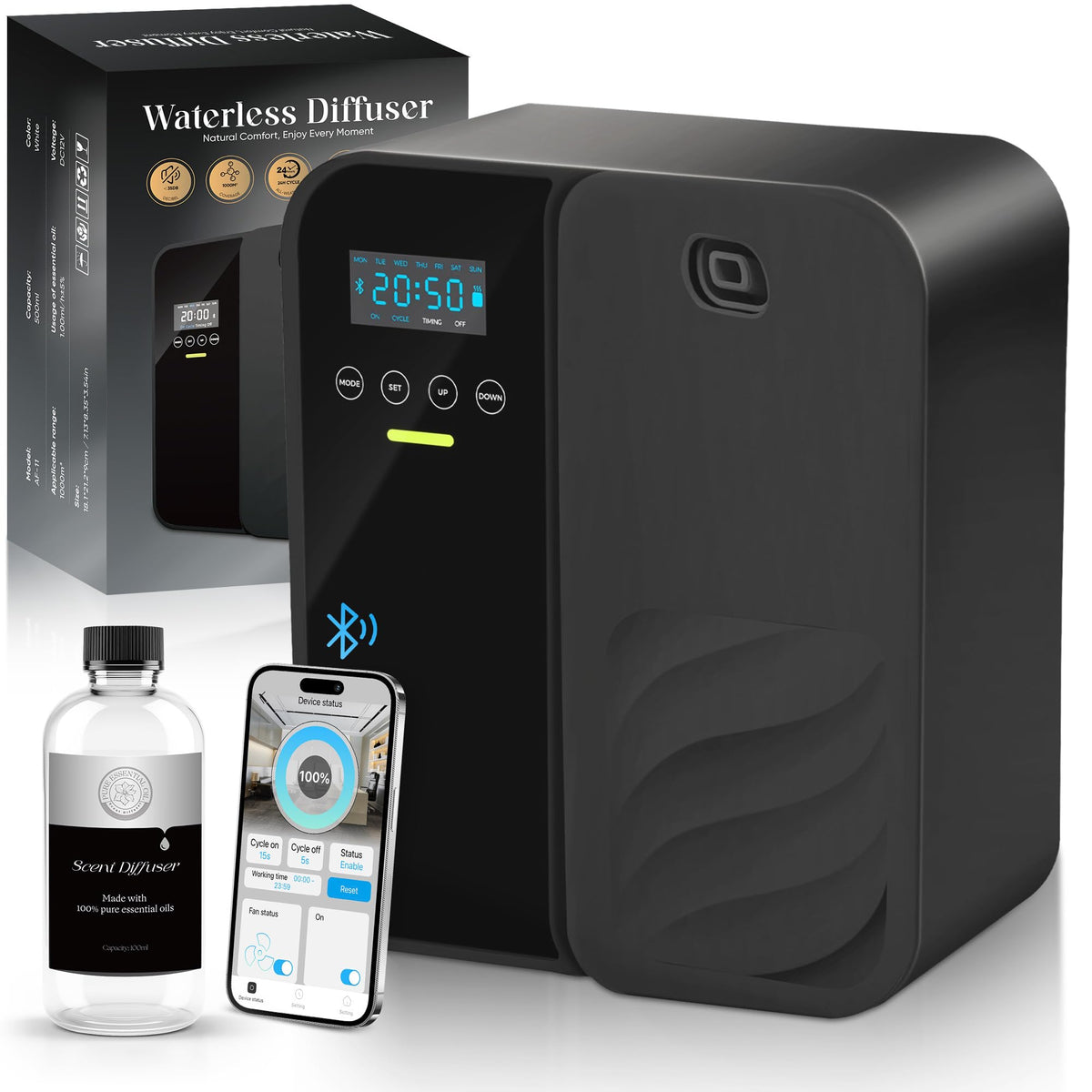 Hotel Scent Diffuser, House Scent Machine, 5000 Sq.Ft of Coverage, 500ml Large Capacity Aromatherapy Machine, Scent
