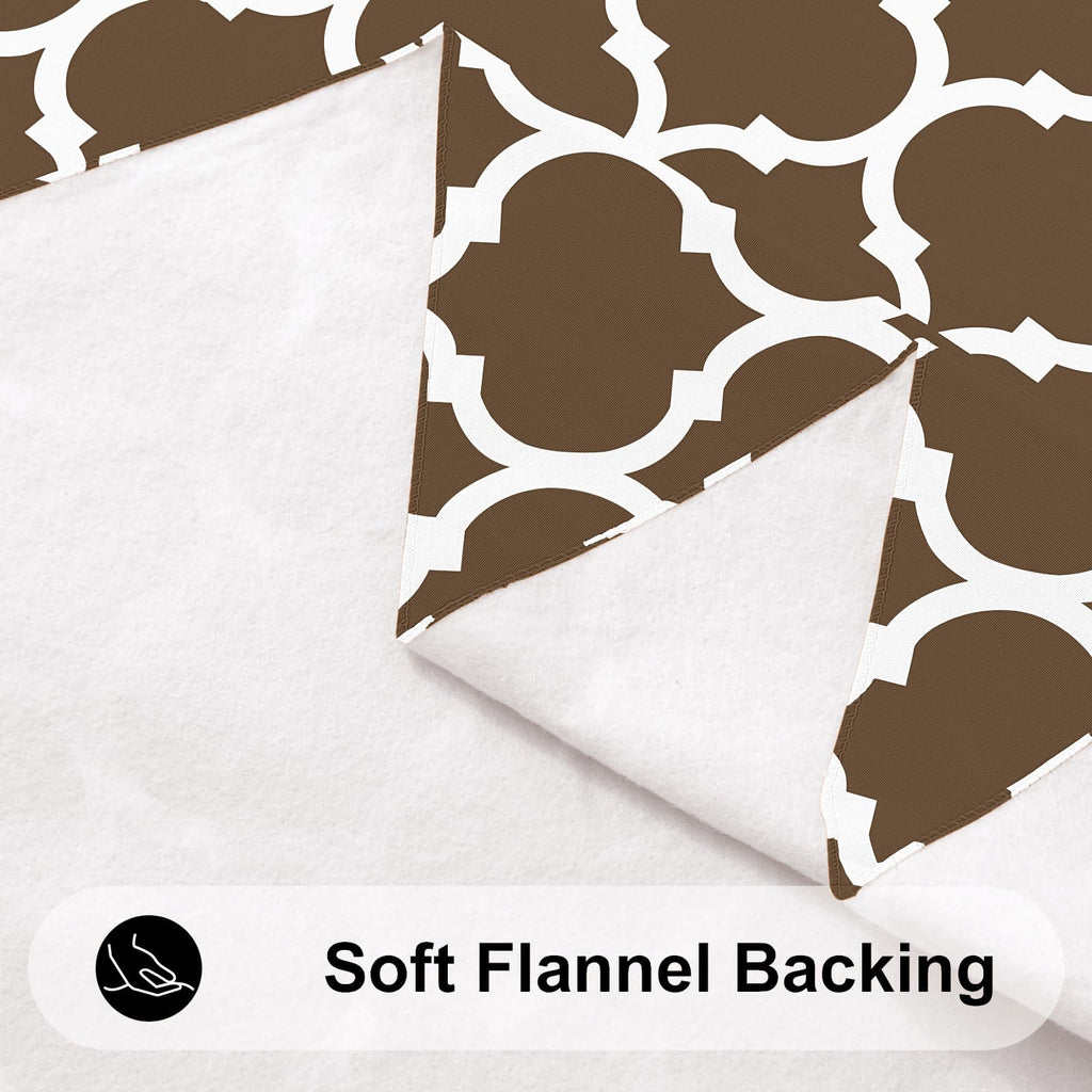 Thanksgiving Table Cloth, Flannel Backed Vinyl Tablecloth, 60"x84"
