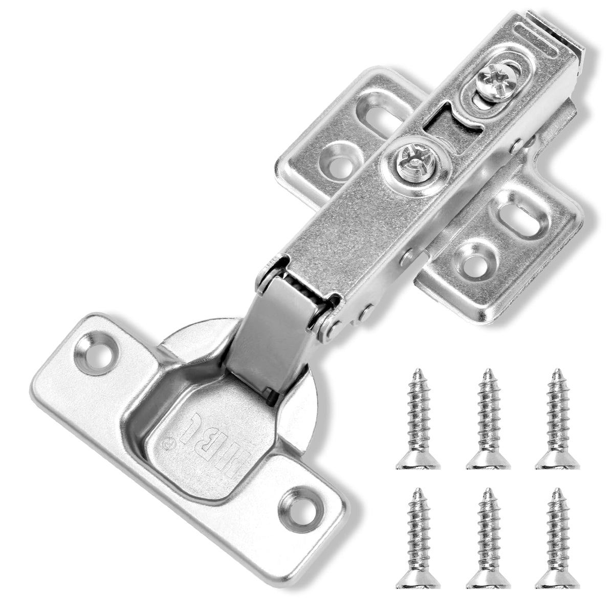 Soft Close Hinges for Frameless Cabinets, 110° Full Overlay, 50 Pack