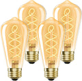 E26 LED Bulb 4W Equivalent 40 watt,Vintage Edison Bulbs,Warm White 2200K Amber E26 Edison Bulb dimmable, ST21/ST64