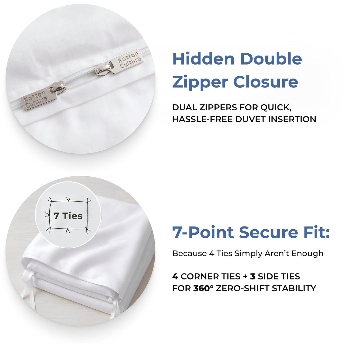 Duvet Cover Size-100% Egyptian Cotton 600 Thread Count Ultra Soft Premium Durable Comforter
