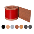 Red Teak 3 Inch x 40 Feet, Bendable Waterproof Wall Base Baseboard Molding Trim Flexible Self Adhesive Rubber Wall