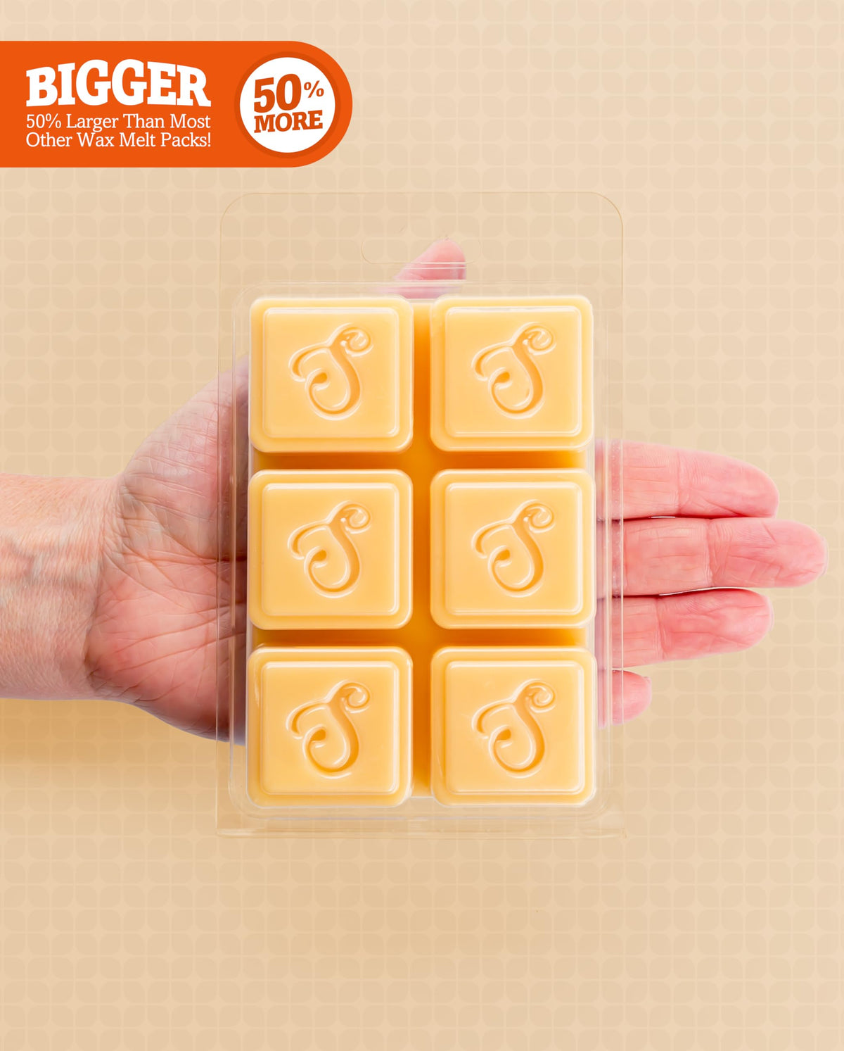 Pumpkin Souffle Premium Wax Melts 4 Pack - 12 Oz., Strong & Long Lasting, Non-Toxic - Made with Essential & Natural
