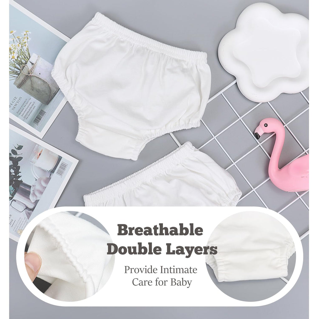 5 PCS Baby Girls Boys Cotton Basic Diaper Cover Bloomers Soft Comfortable Shorts Briefs Underwear