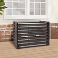 Air Conditioner Fence Aluminum Alloy Air Conditioner Protective Cover Modern Privacy Fence Screen Rectangular Privacy