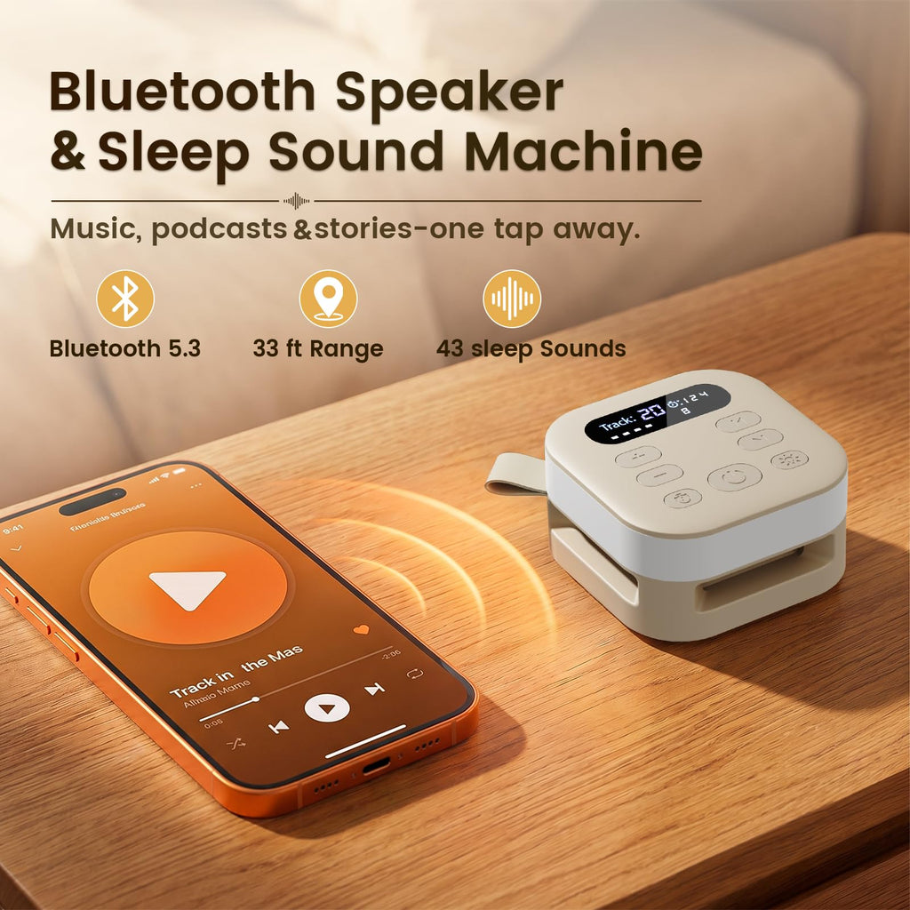 Sound White Noise Machine & Essentials for Baby & Adults -Putty