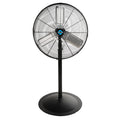 24 Inch High Velocity Oscillating Metal Pedestal Fan Commercial, Industrial Use 3 Speed 7600 CFM 1/4 HP 6.6 FT Cord