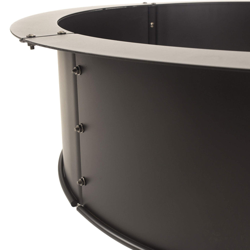 28" Round Solid Steel Fire Ring