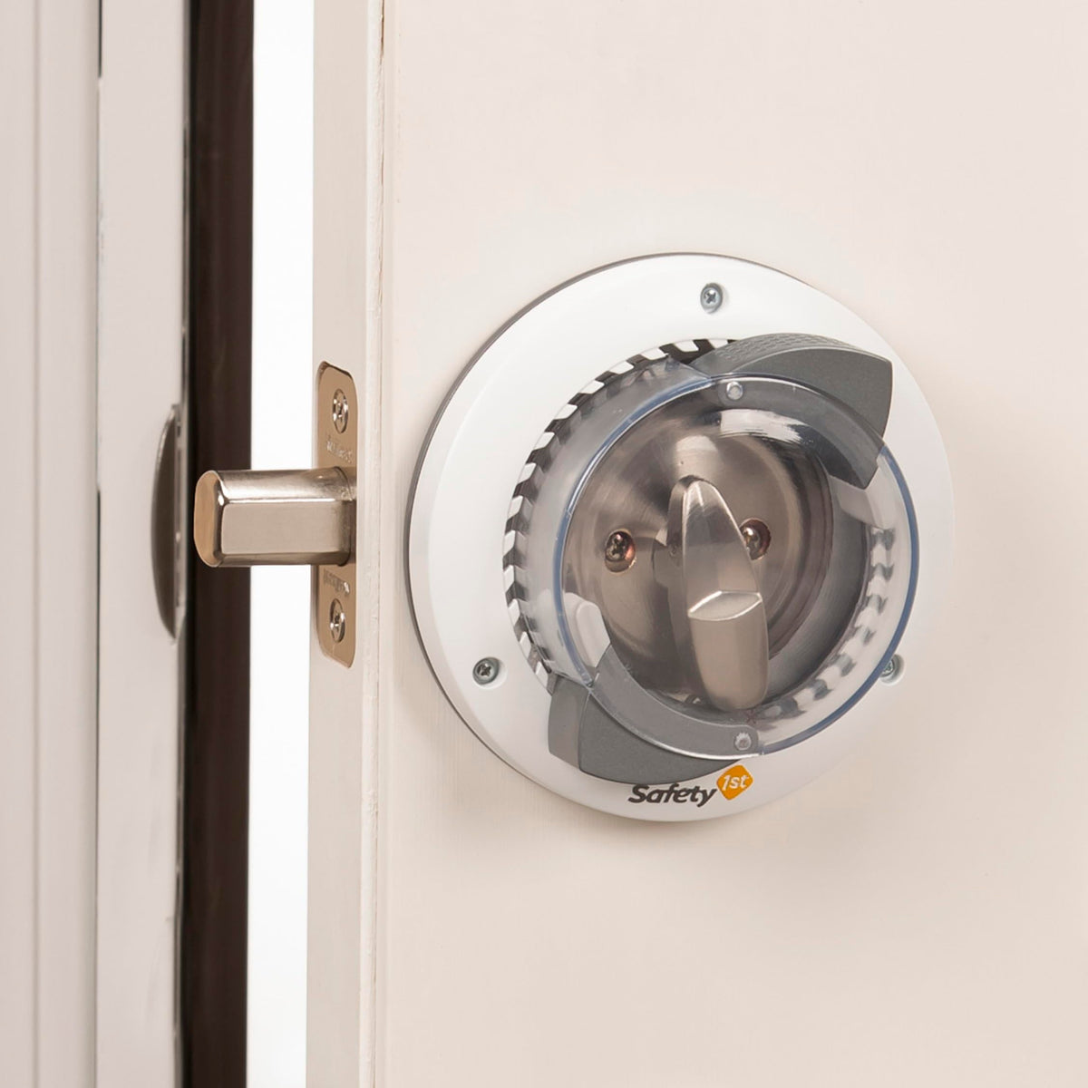 Secure Mount Deadbolt Lock, White