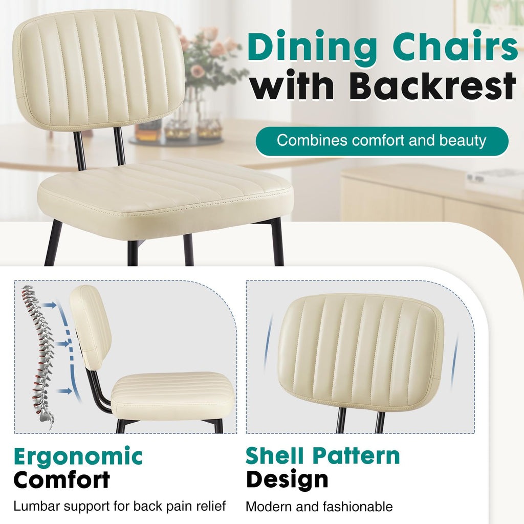 Dining Chairs Set of 4, Mid Century Modern Kitchen Chairs