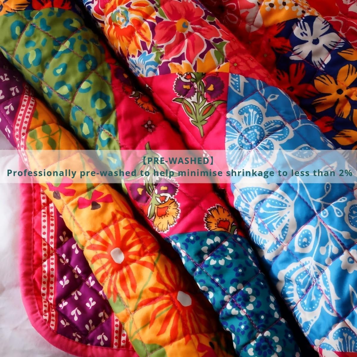 Quilt Set - Washed Quilted Patchwork Comforter Coverlet, Lightweight Breathable Bedspread for All Seasons