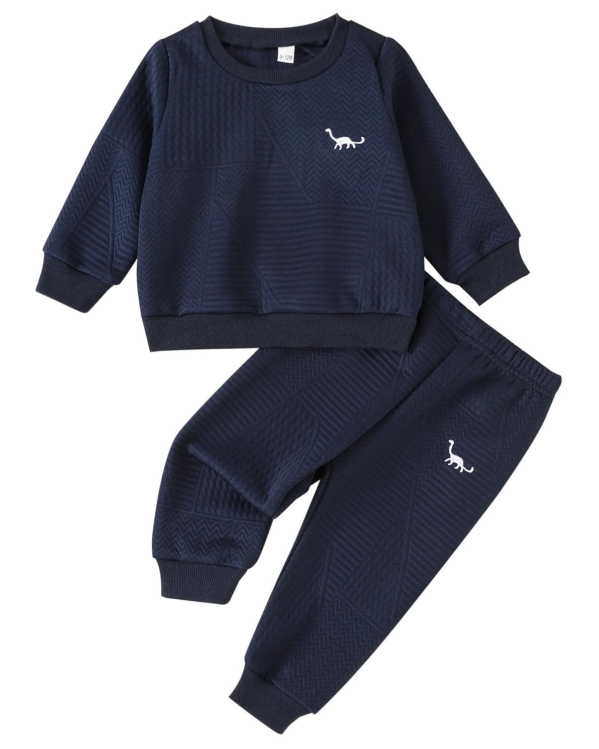 Baby Boy Clothes Toddler Sweatsuit Fall Outfits Set Navy Blue