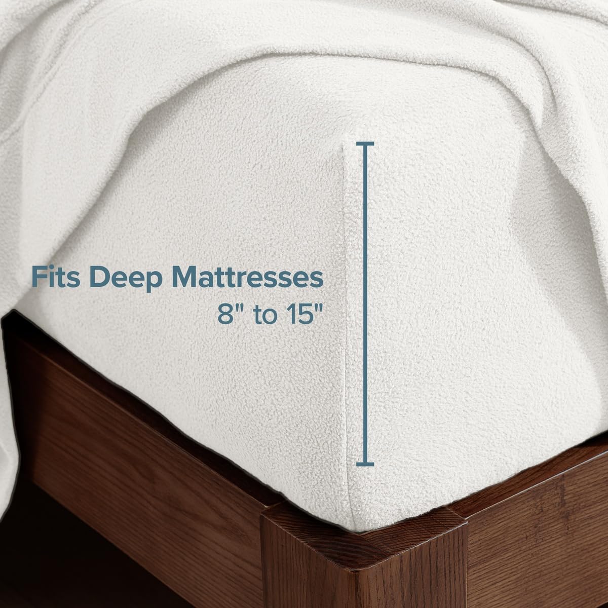 Super Soft Fleece Sheet Set (Antique White)