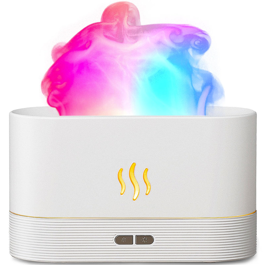 Essential Oil Diffuser, Humidifier with 7 Colors Flame Light