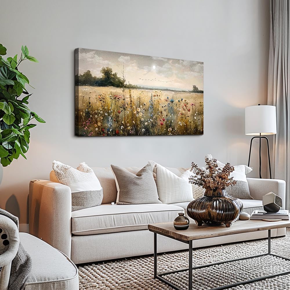Wall Decor Canvas Prints Wall Art Bedroom Office Decoration Vintage Abstract Painting Rural Natural Landscape
