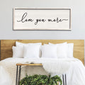 Master Bedroom Love You More Sign Wall Decor 40''×15'' White
