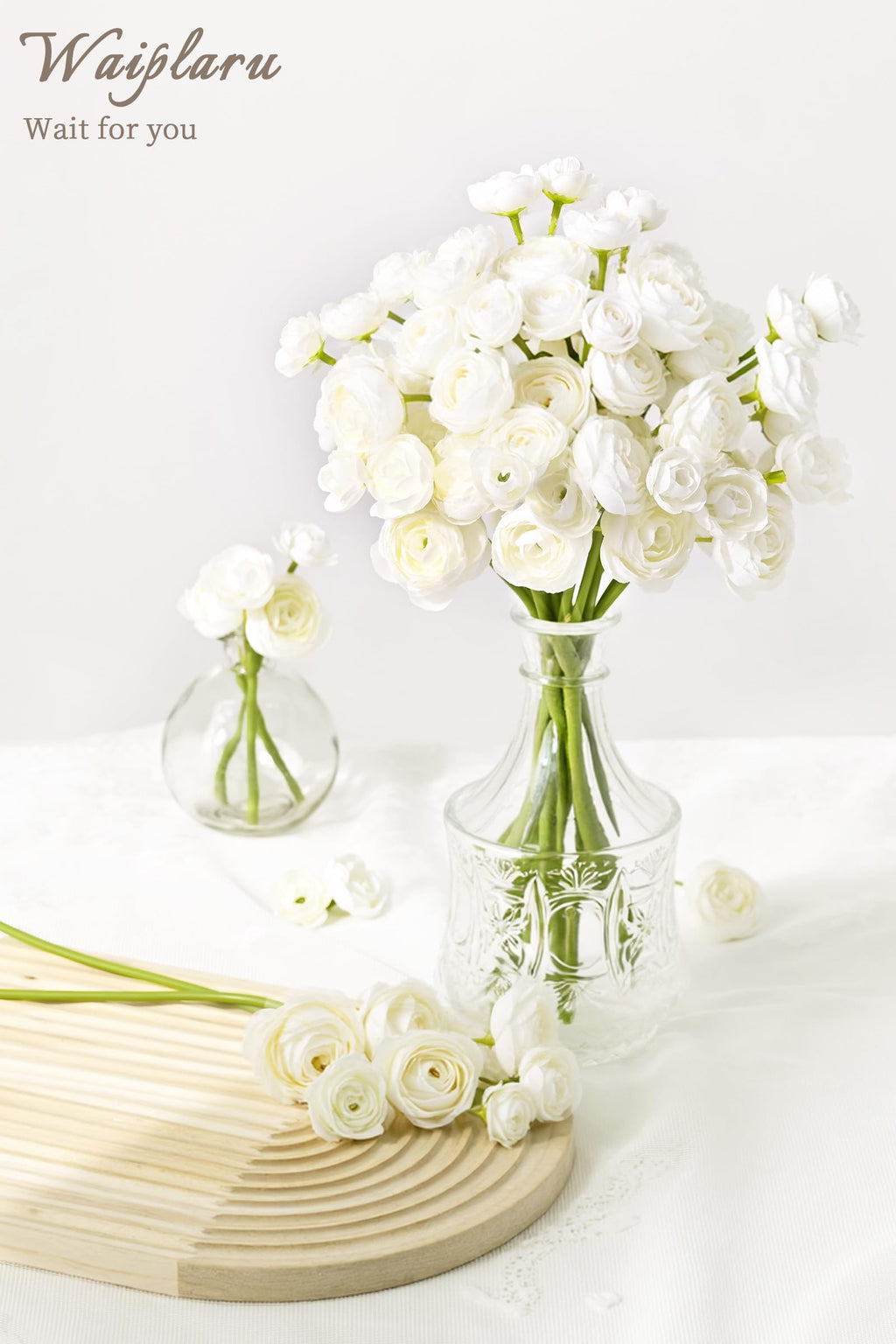 Fake Flowers Faux Flower Artificial Ranunculus Flowers White Peonies
