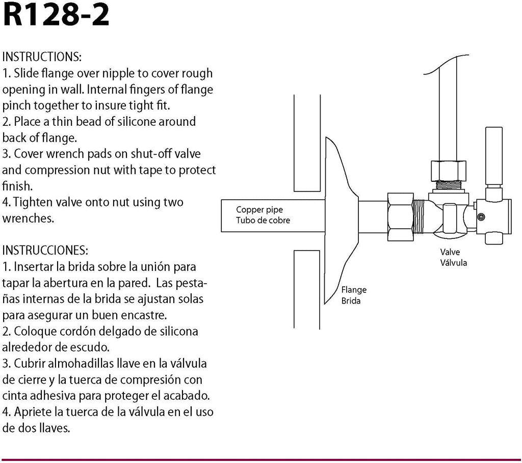1/2" Low Pattern Flange for Copper Pipe (5/8" OD), Oil Rubbed Bronze (2-Pack)