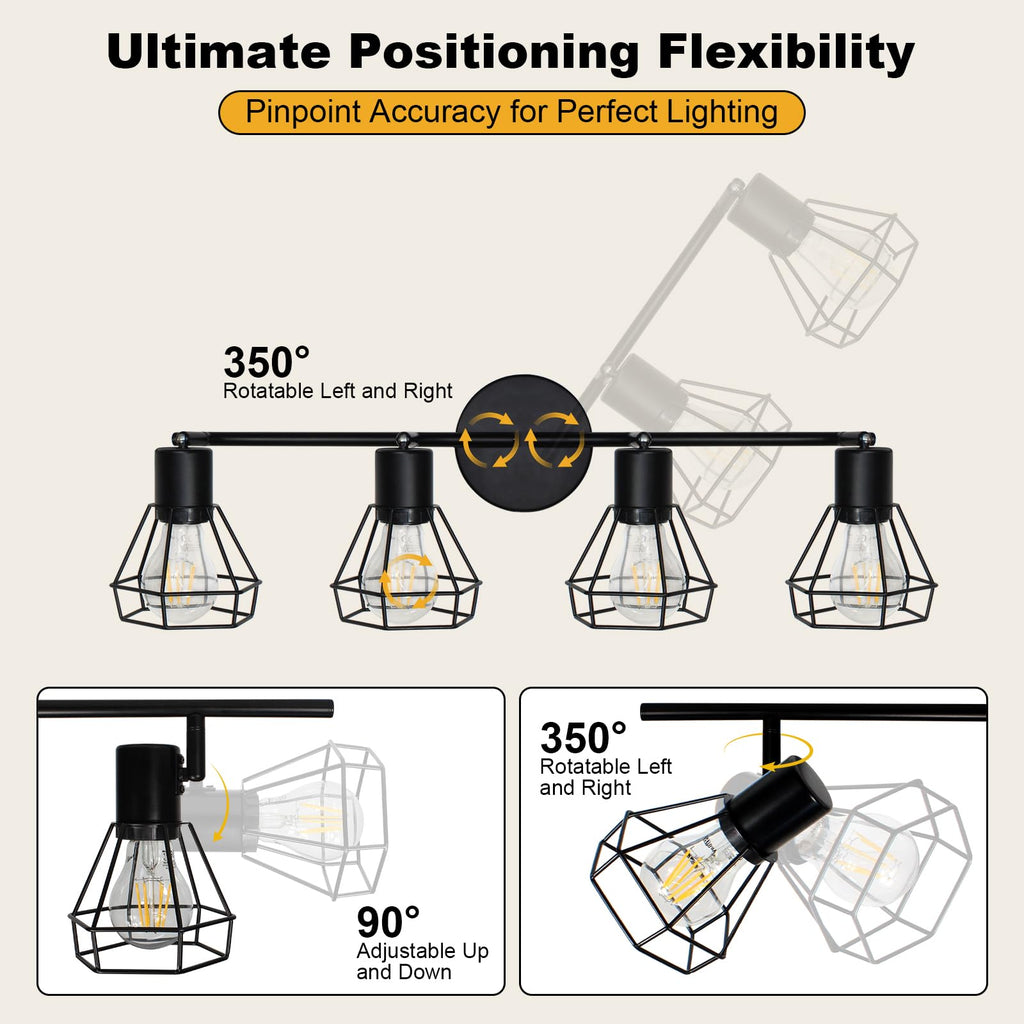 Track Lighting Farmhouse, Directional Ceiling Light Fixtures