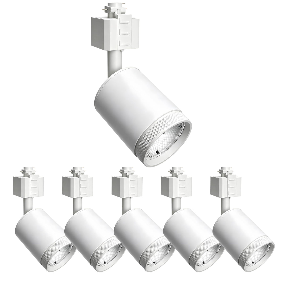 10W LED White Track Lighting Heads, H Type Track Lighting Rail Ceiling Spotlight for Accent Task Wall Art Exhibition