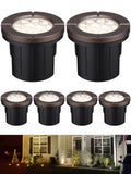Dia. 4 Inch 5CCT Well Lights Flat Top Oil Rubbed Bronze