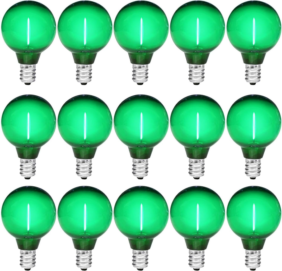 G40 Green Light Bulb LED Replacement Bulbs, Shatterproof E12 1W