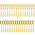 32-Piece Forks and Spoons Set, Premium Stainless Steel Silverware, Mirror Polished & Dishwasher Safe, Food Grade