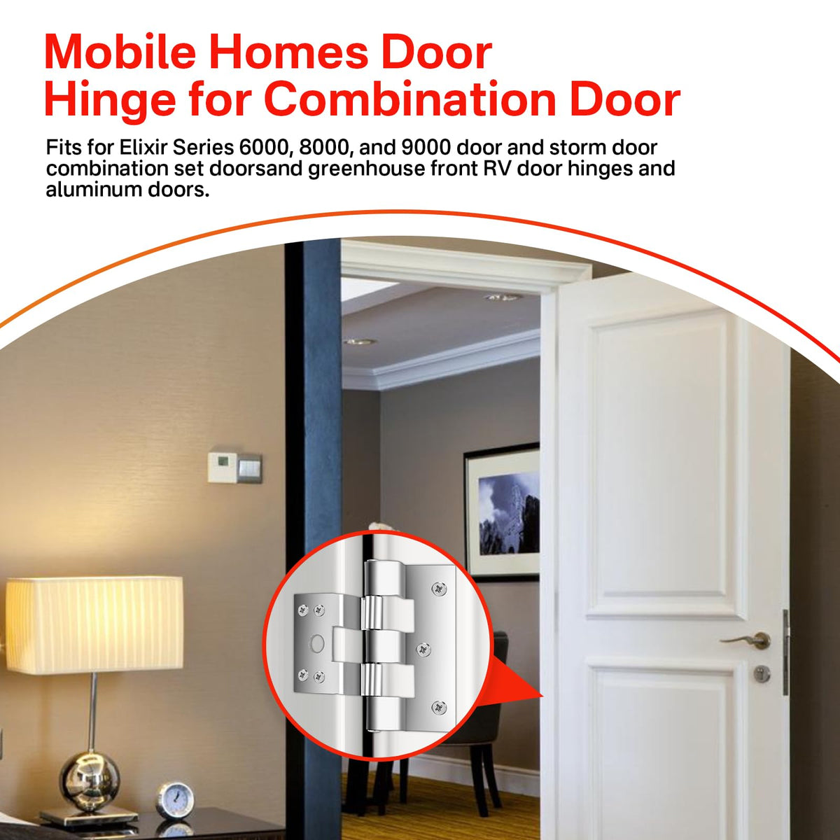 3 Pack Combination Door Hinges Fit for Elixir Exterior Door Hinge