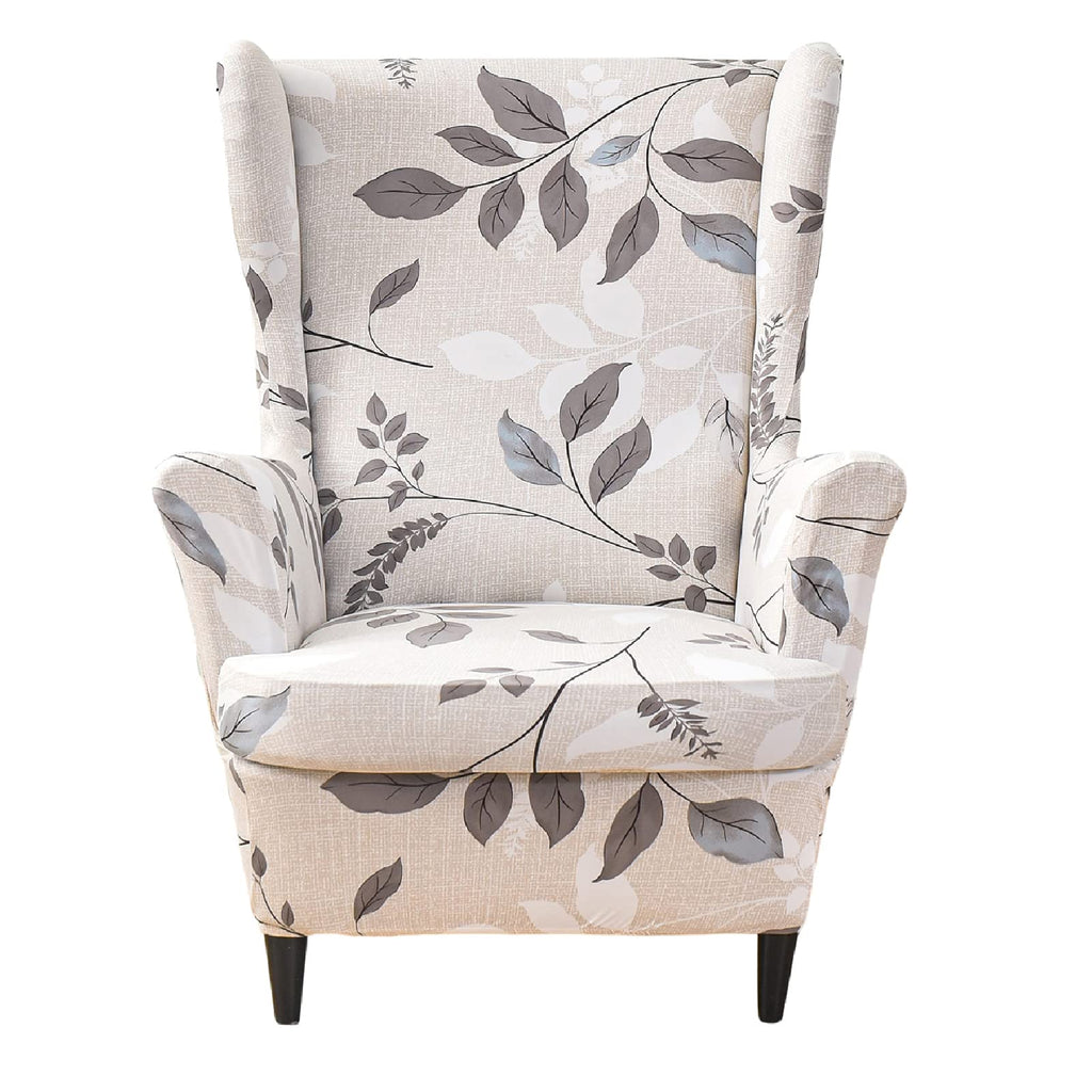 Stretch Wing Chair Slipcovers 2 Piece Wingback Chair Covers, A13