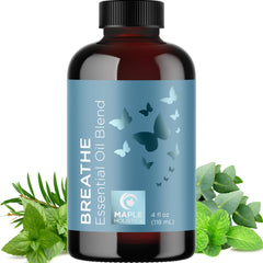 Breathe Essential Oil for Diffuser - Invigorating and Refreshing Breathe Essential Oil Blend with Eucalyptus