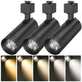 15W J Type Track Lighting Heads 1200LM, Adjustable Beam Angles 20° 30° 40° 50° 60°, 2700K 3000K 3500K 4000K