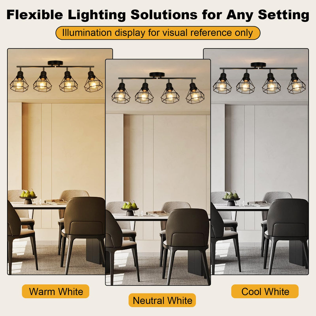 Track Lighting Farmhouse, Directional Ceiling Light Fixtures