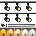 LED Track Lighting Kit with H Type Track Lighting Rail, Dimmable Track Lights with Floating Canopy, Ceiling