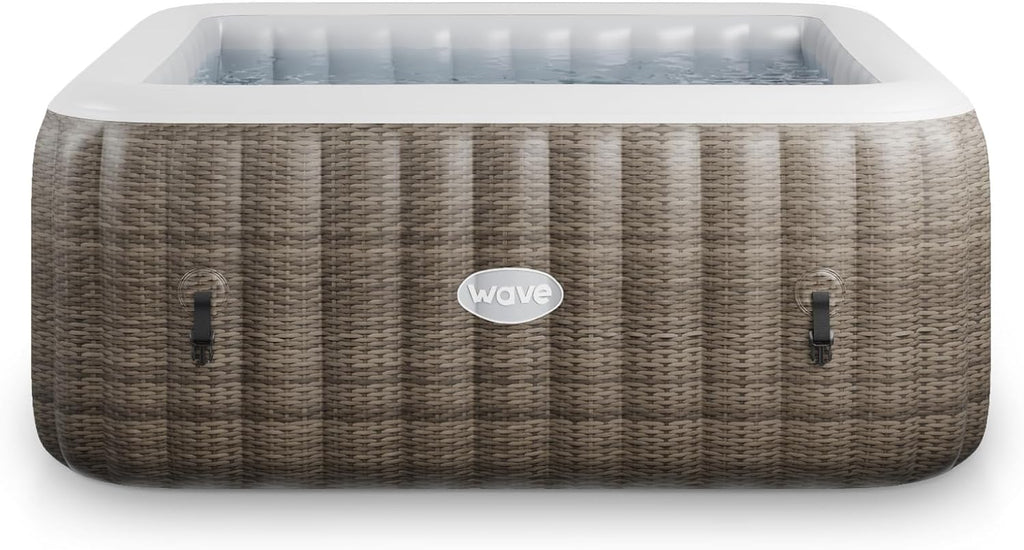 Pacific Inflatable Hot Tub | Square Outdoor Spa | Integrated Eco Heater | 110-130 AquaBubbleTM Massage System