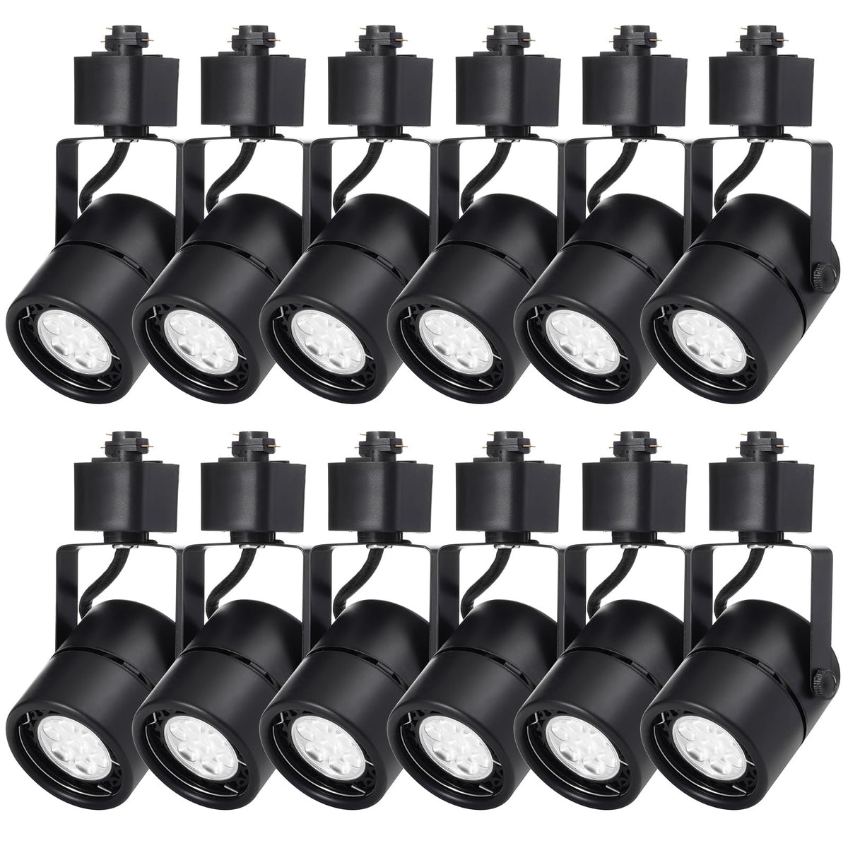 12 Pack LED Track Light Heads,7W H Type Track Lighting Heads for Ceiling Spotlight Wall Art Exhibition