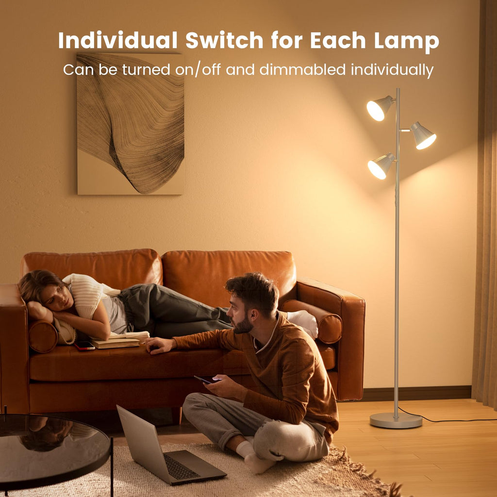 36W LED Tree Floor Lamp with Remote Bedroom