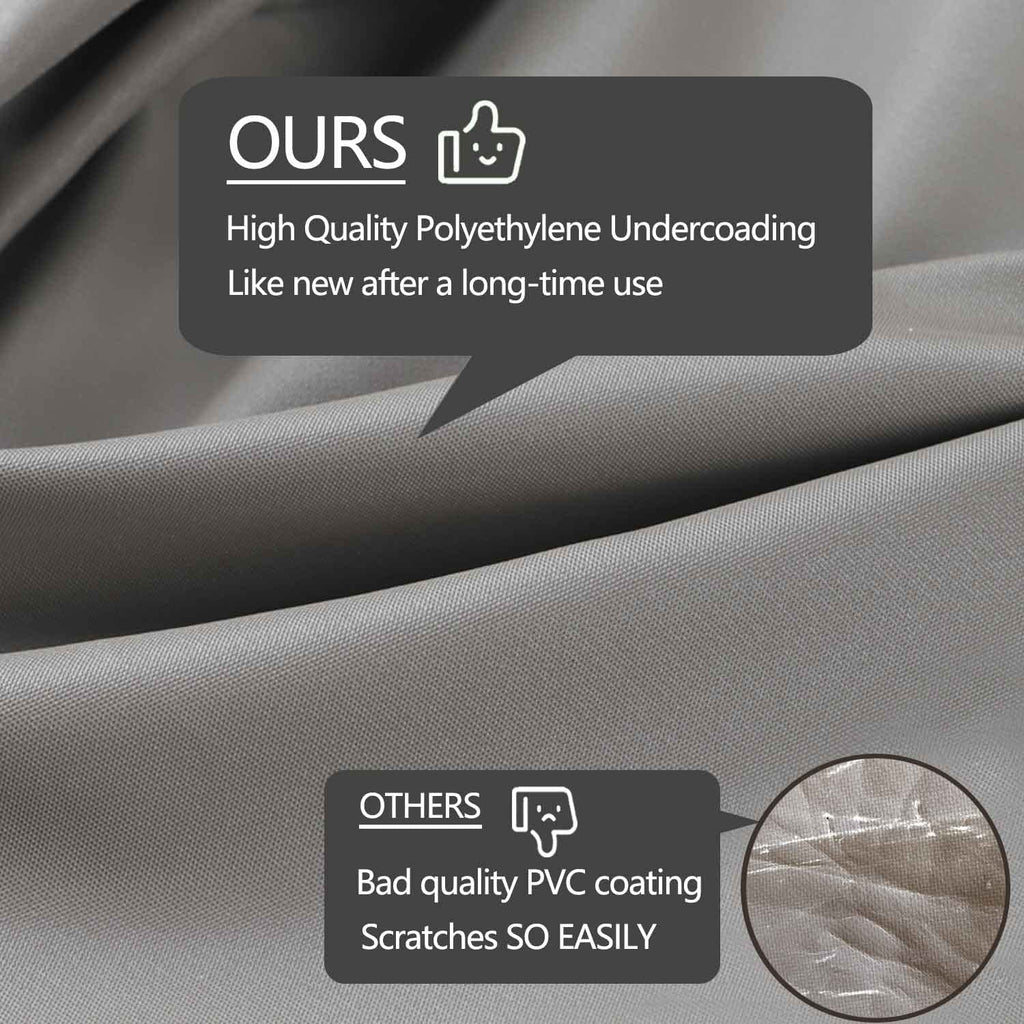 Heavy Duty Outdoor Sectional Sofa Cover, 100"x100" Waterproof 600D Patio Sectional Couch Protector, Lawn Patio
