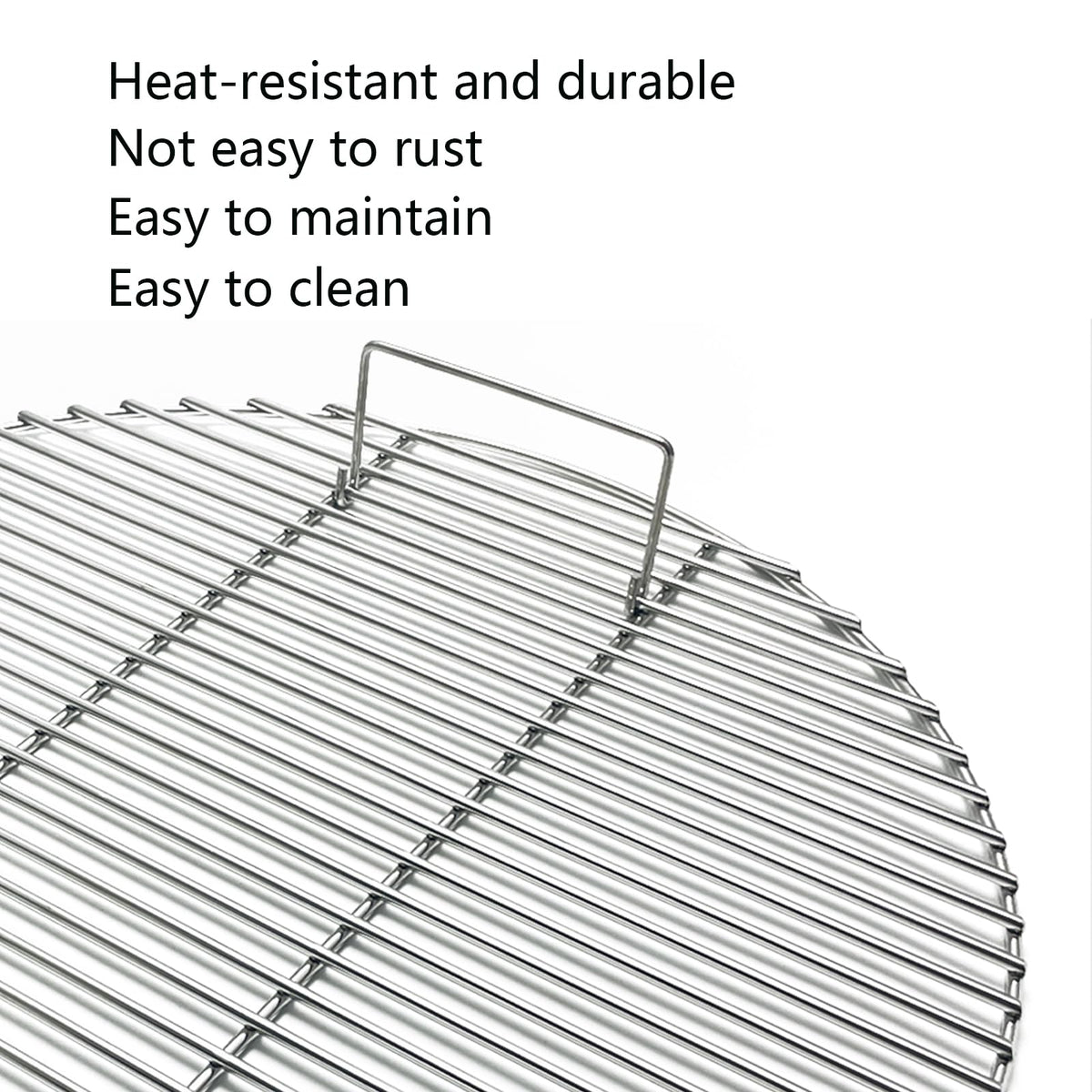 30" Heavy Round Stainless Steel Cooking Grates for Fire Pit, Patio Outdoor Cooking Camping Grill