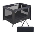 Play Yard Portable Baby Crib Foldable Playard Leightweight Travel Playpen for Tooddlers and Infant Black