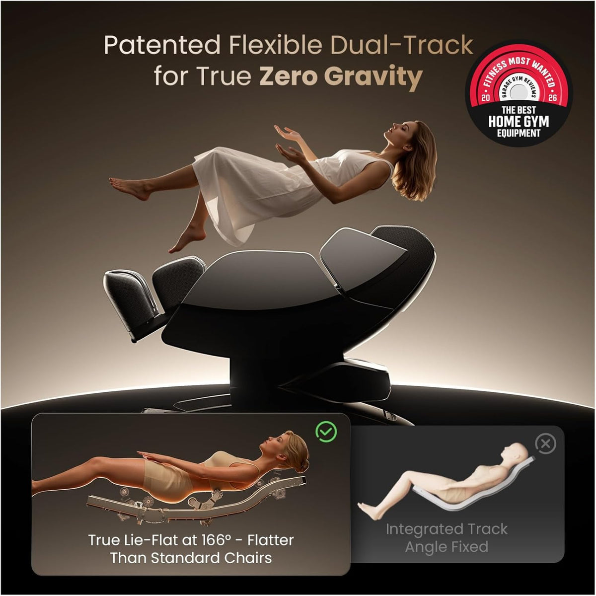 IMaster Pro 4D Full Body Massage Chair Zero Gravity SL-Track | PT Co-Designed, Patented 166° SL-Track & True Zero