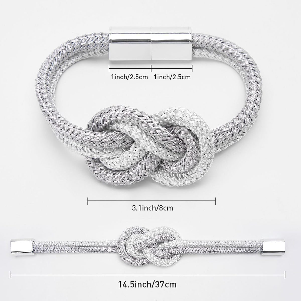Mini Magnetic Curtain Tiebacks Nordic Simple Style Drape Tie Backs Elegant Hand Weave Rope Knot Decorative - 4 Pack