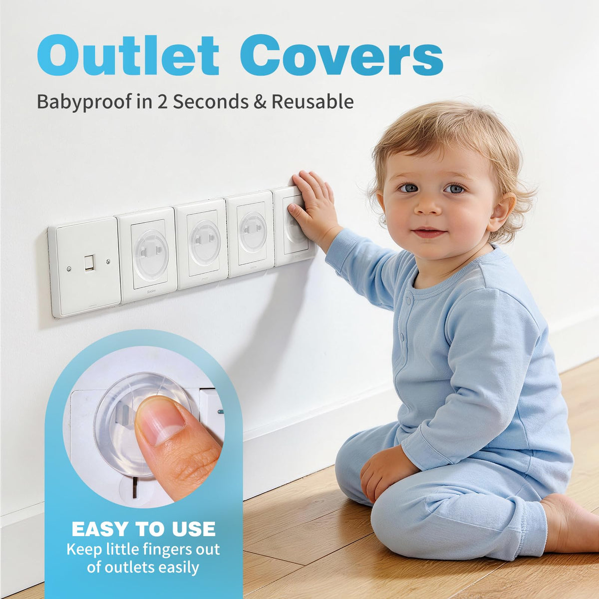 Baby Proofing Kit Basic 38pc - Cabinet Locks & Outlet Covers & More