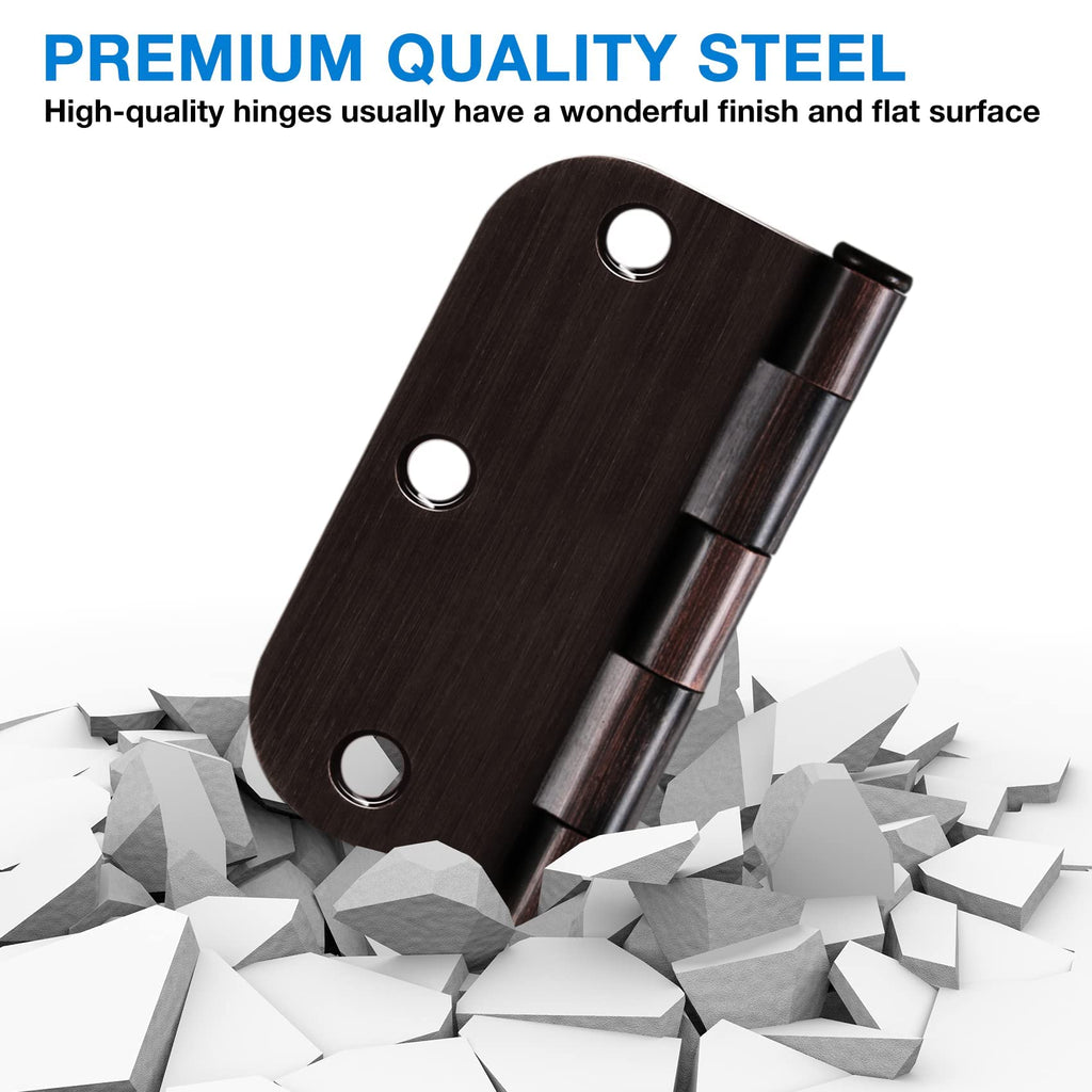Residential Oil Rubbed Bronze Door Hinges 3.5 Inch X 3 1/2" 5/8"