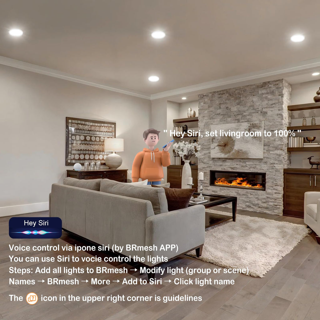 Smart Recessed Lighting 4 Inch Compatible with Alexa & Siri,12W 1100LM Recessed Ceiling Light 2700K-6000K,16 Million