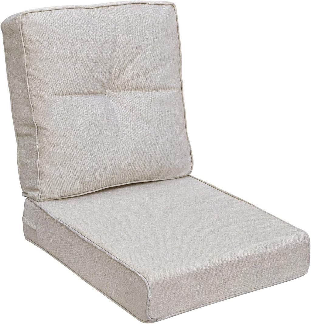 Outdoor Deep Seat Cushions Set 22 x 24 Inch, Waterproof UV-Resistant Patio Chair Cushions, Outdoor Furniture