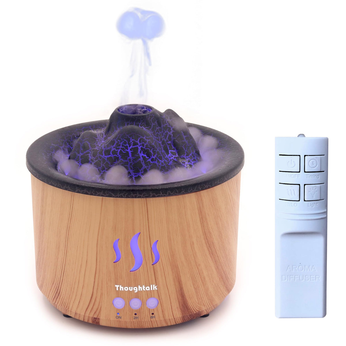 Volcano Essential Oil Diffuser Jellyfish Mist 260ml Aromatherapy Humidifier
