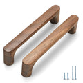 Walnut Round 5 in 2 pcs Wooden Drawer Pulls Handle pulls for cabinets Kitchen Cabinet Drawer pulls Cabinet Door Pull